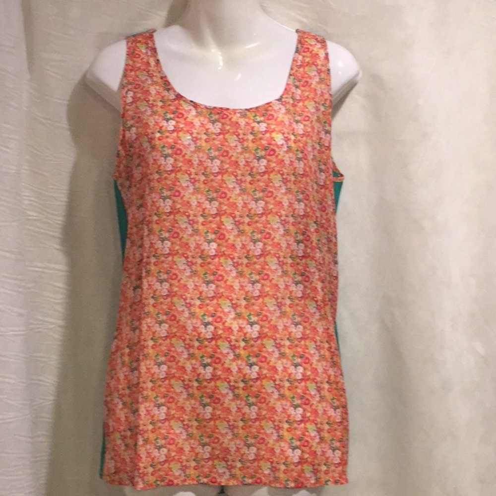 🛍 2 for $30🛍 NWOT Colourful slip on round neck top